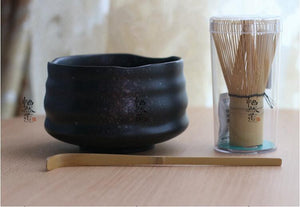 Japan Handmade Bator Matcha kit gift Maccha whisk bowl scoop black tea set scoop moderate Japanese green tea teaware tea ware